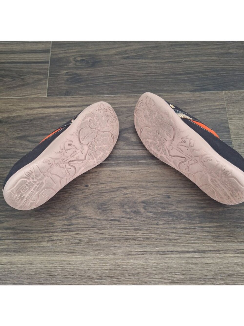 💙 UIN Crane Dance Toledo Canvas Slip-on Loafers Size 7 Lightweight Travel Comfy - Picture 4 of 7